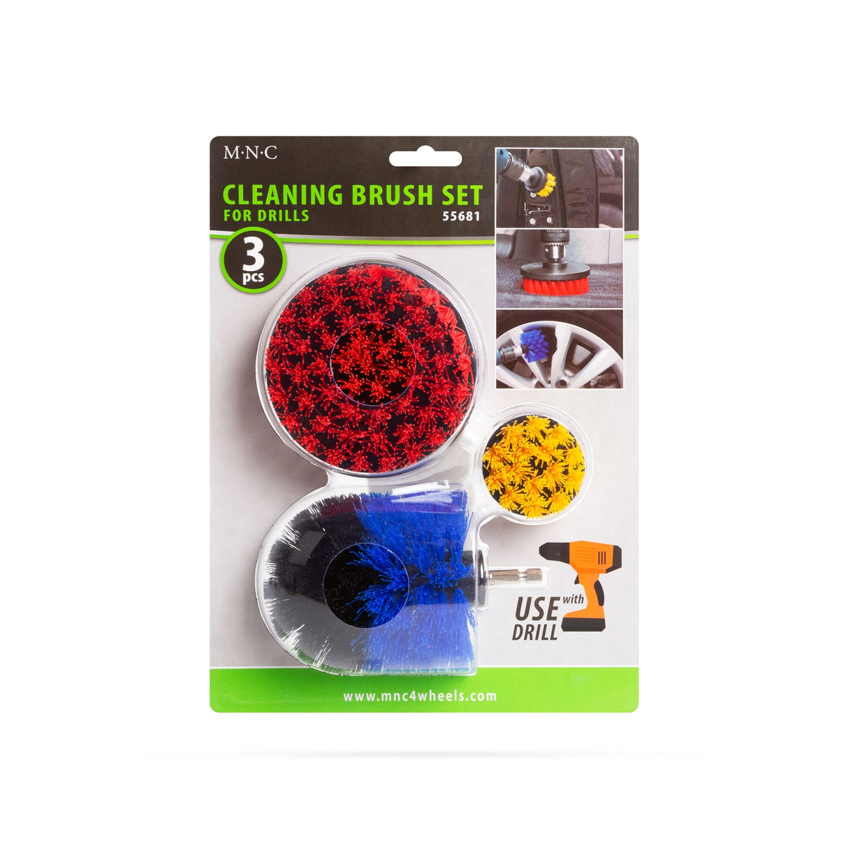 Drill Brush Cleaning Set – 3 Pieces