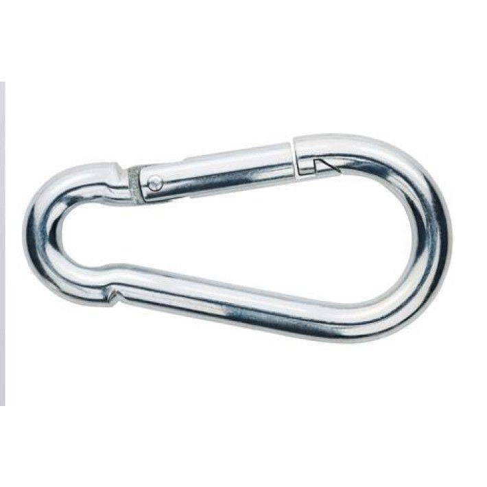 Set de 4 mosquetones con gancho Black+Decker de acero inoxidable