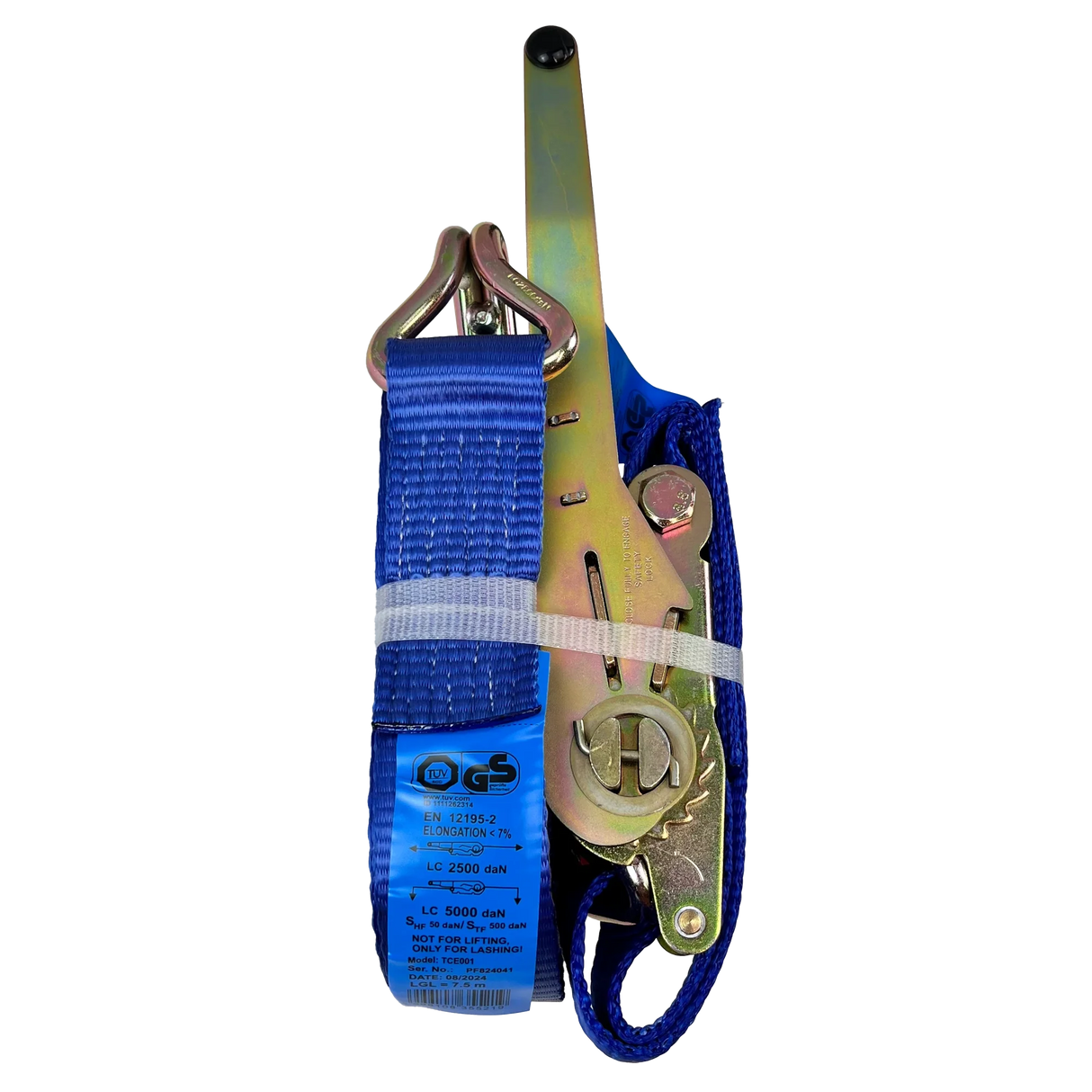 Spanifer Heavy-Duty (ERGO) 5 Ton Ratchet Strap – Blue