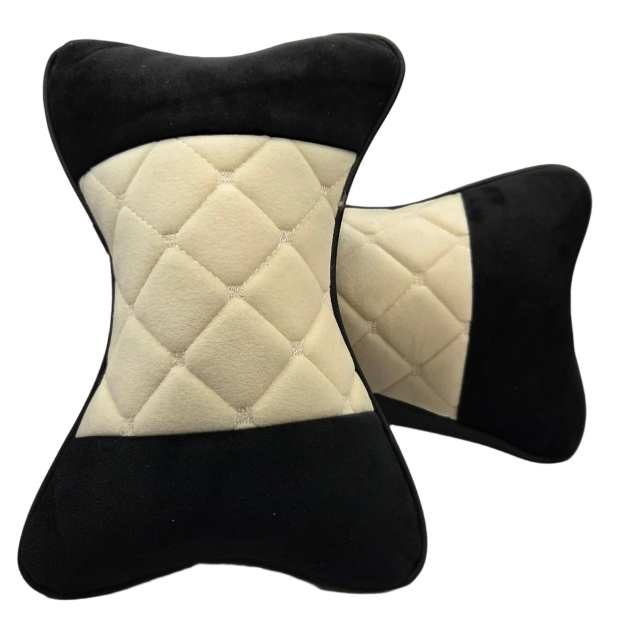 Car Neck Pillow Beige, Set of 2
