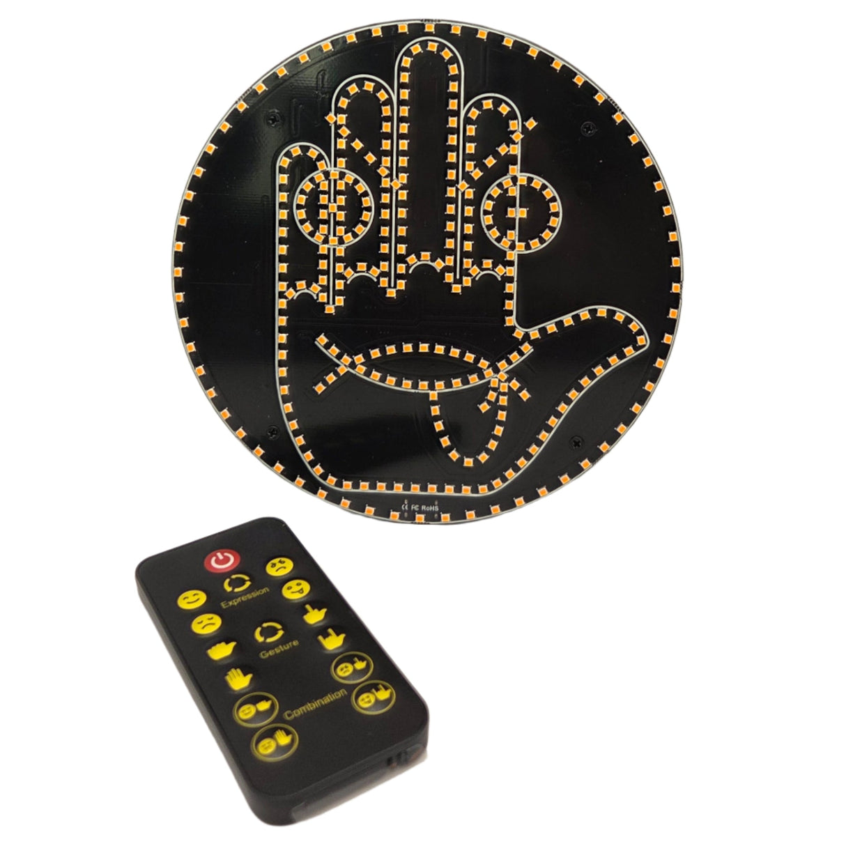 LED Message Display with Remote – Fun Faces & Gestures