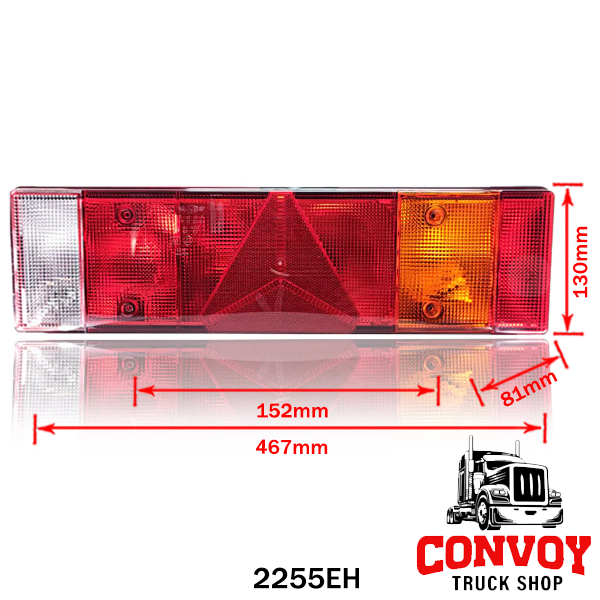 7-Chamber Universal Triangular Prism Tail Light