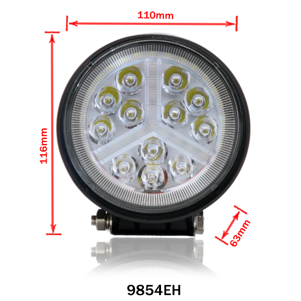 Round LED Work Light – Combo Beam