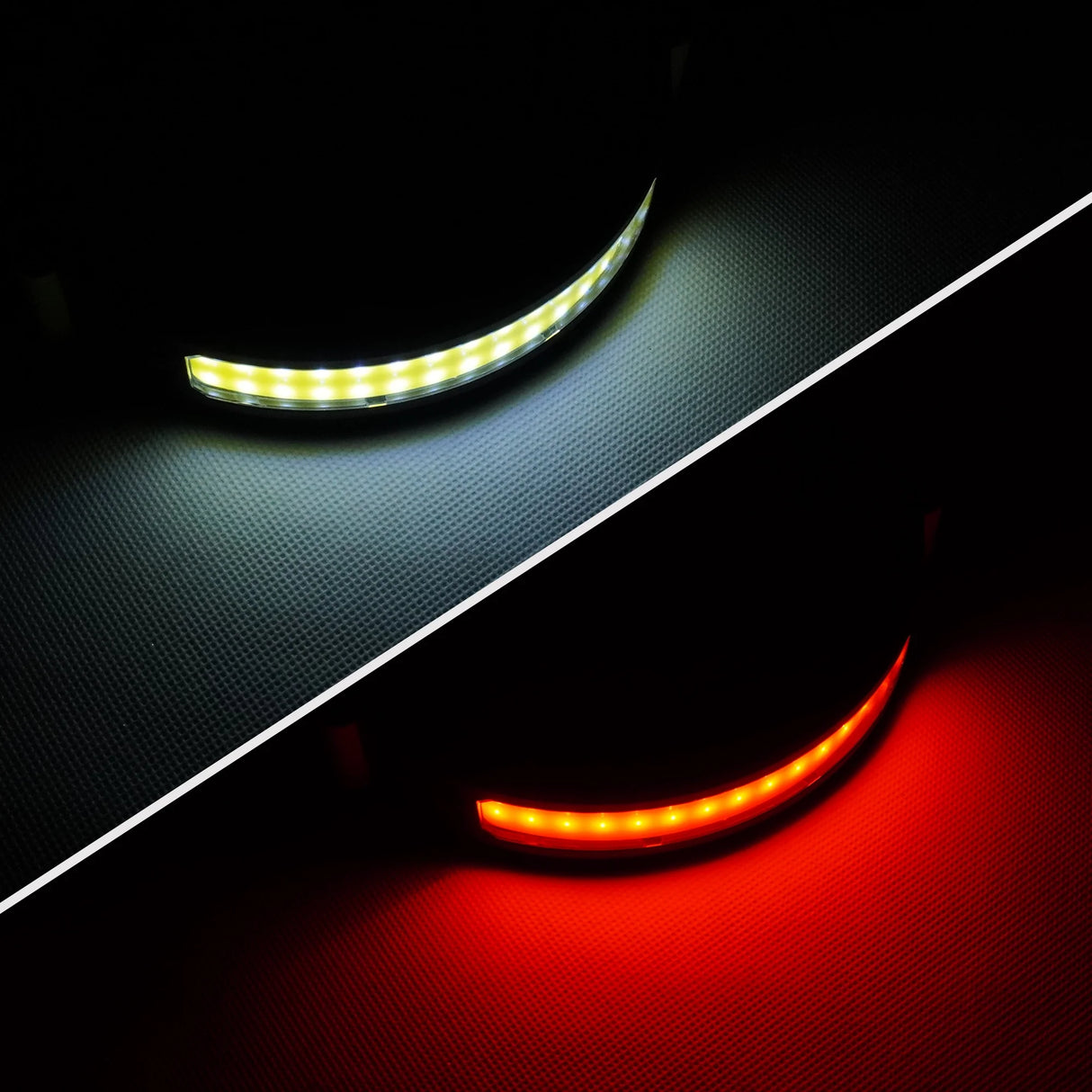 Curved LED Headlamp with Gesture Control