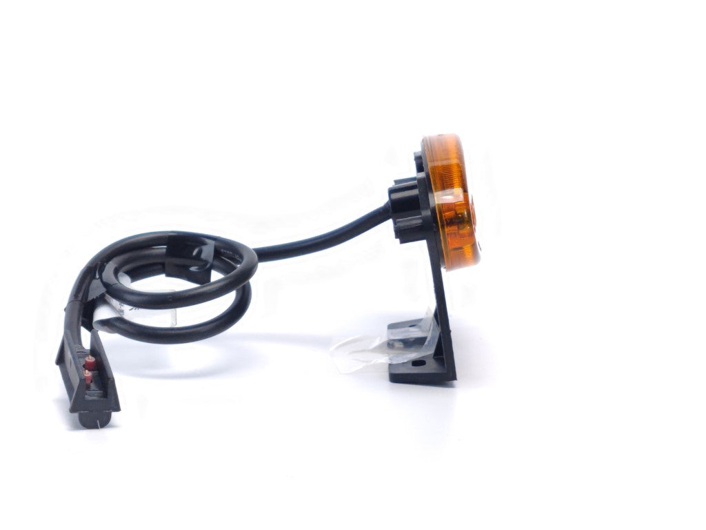 Flatpoint II Aspöck LED Position Light Oval Amber with Holder