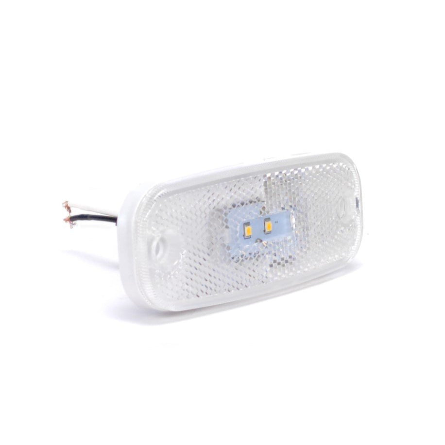 Rounded LED Side Marker Lamp 2LED 12/24V