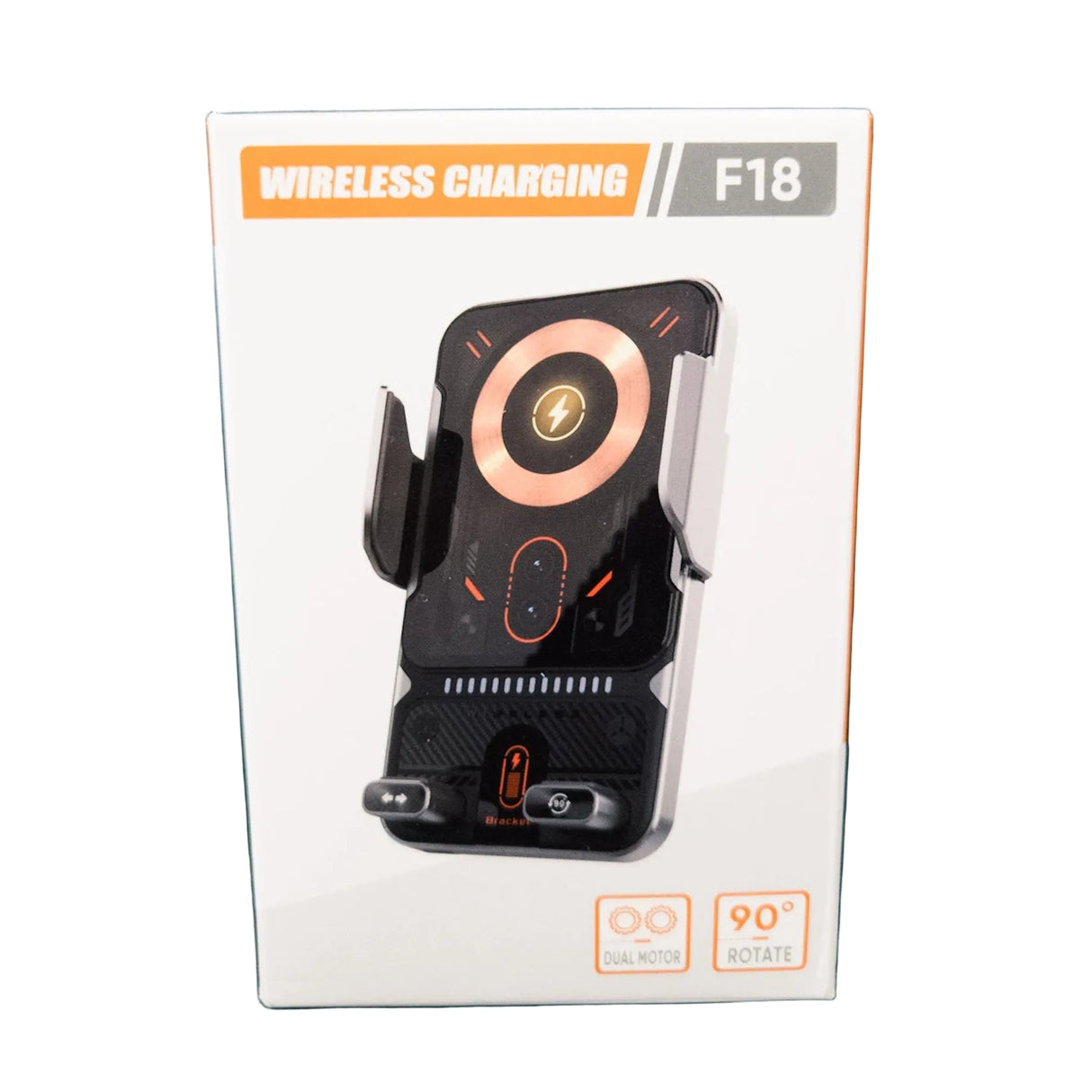 Car Phone Holder & Wireless Charger for Air Vent, 90° Adjustable