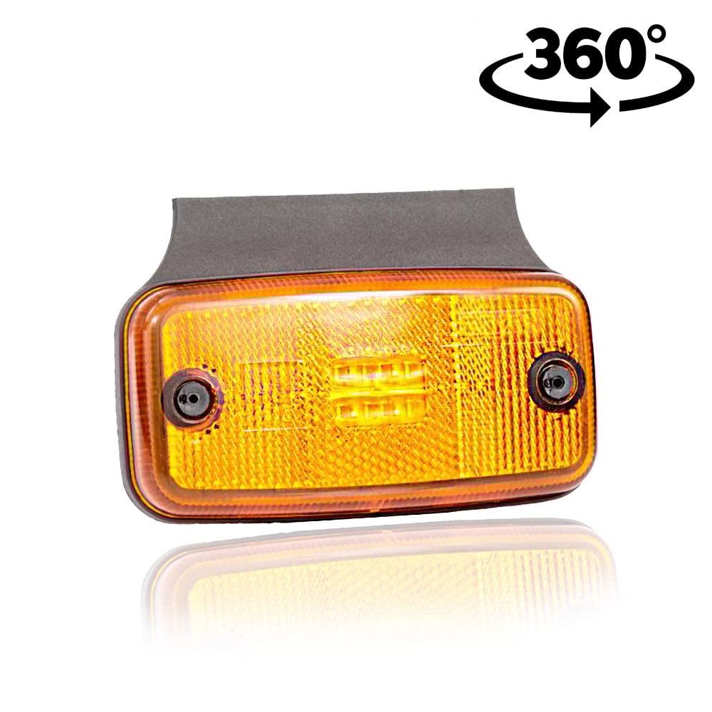 LED Position Lamp Amber Large with Holder