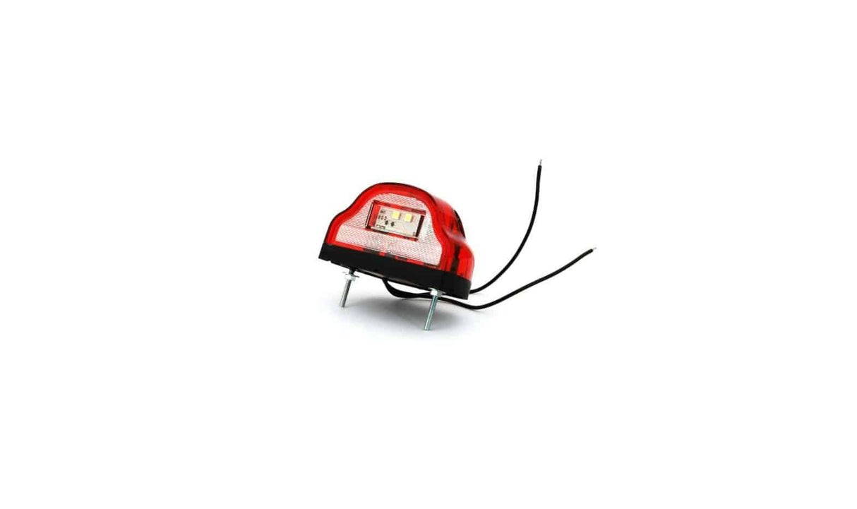 LED Red Humped License Plate Light 12-24V