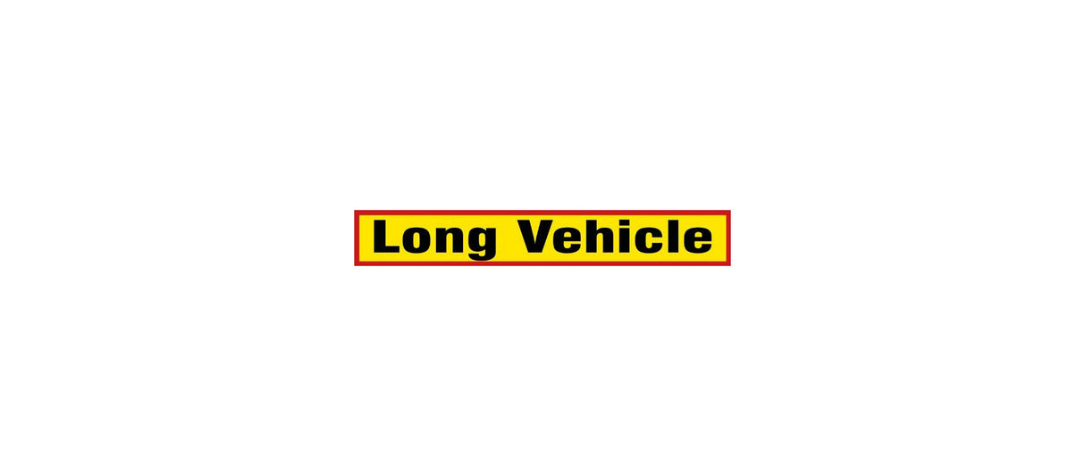 Long Vehicle Warning Sticker