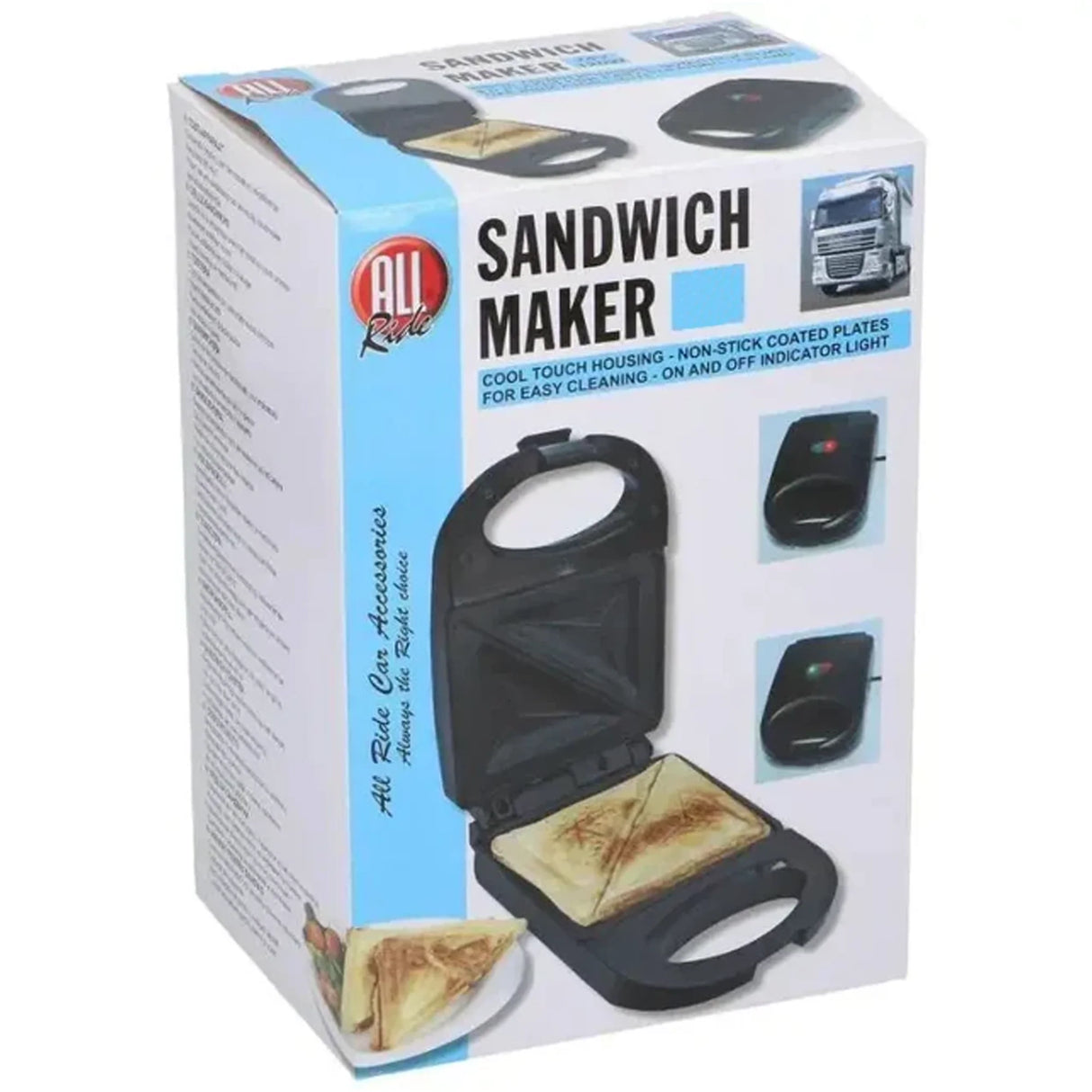 Car Sandwich Maker & Toaster, 120W Cigarette Lighter Powered