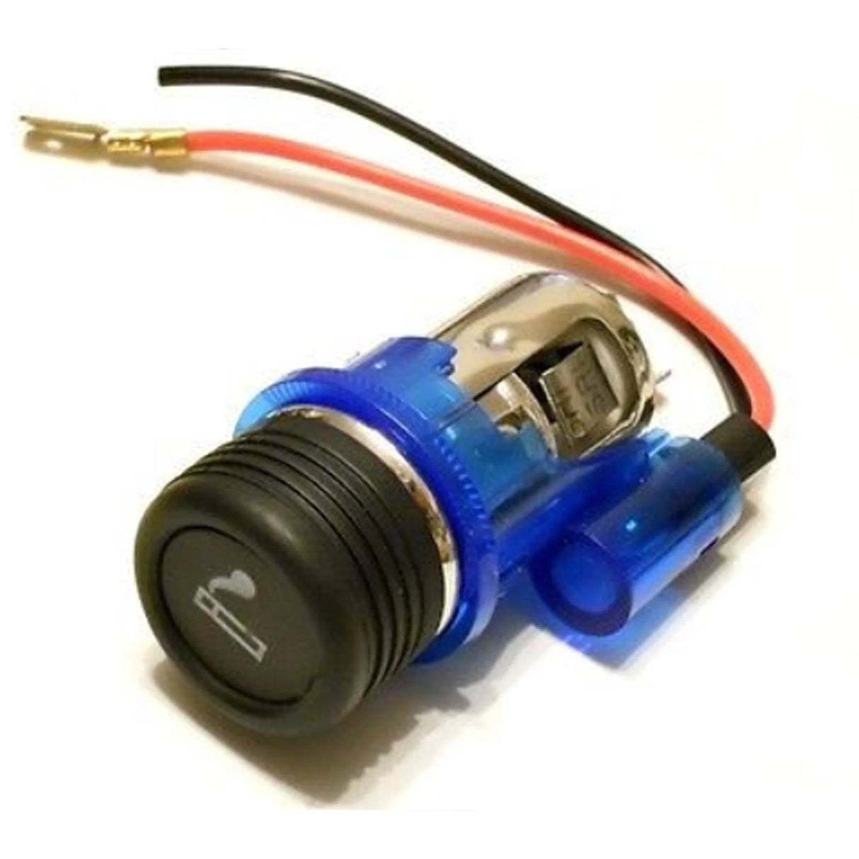 Complete 24V Cigarette Lighter with Blue LED Illumination