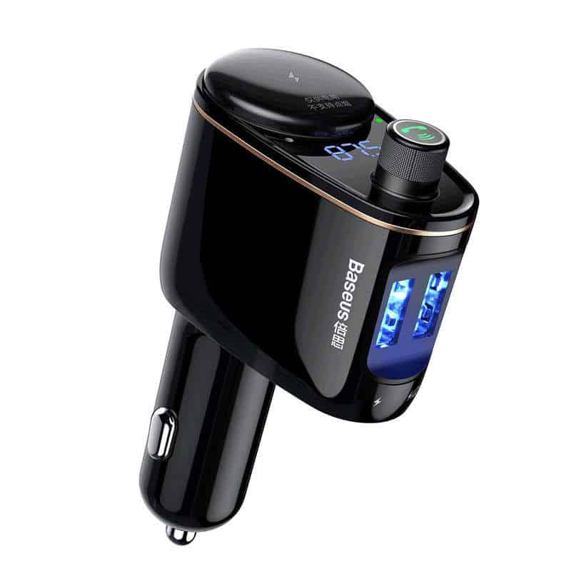 Car Charger & Bluetooth FM Transmitter, 3.4A – Baseus Locomotive