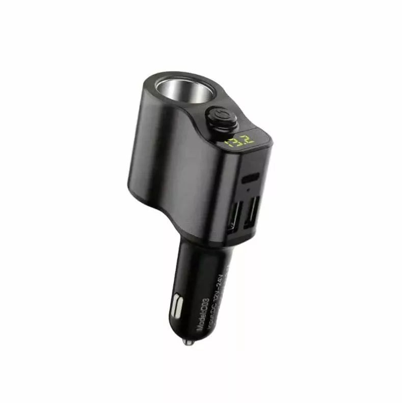 Car Charger with Voltage Display