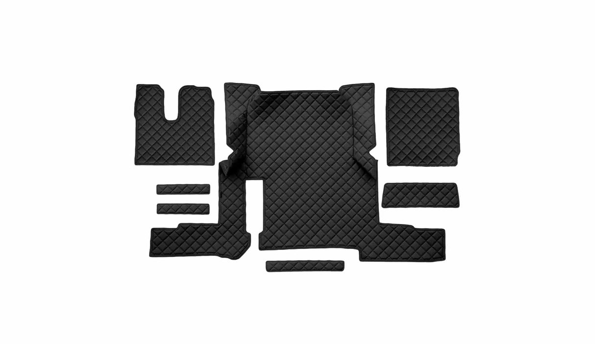 Quilted Faux Leather Floor Mat for MAN TGX Automatic (2018-2020) – Single Drawer