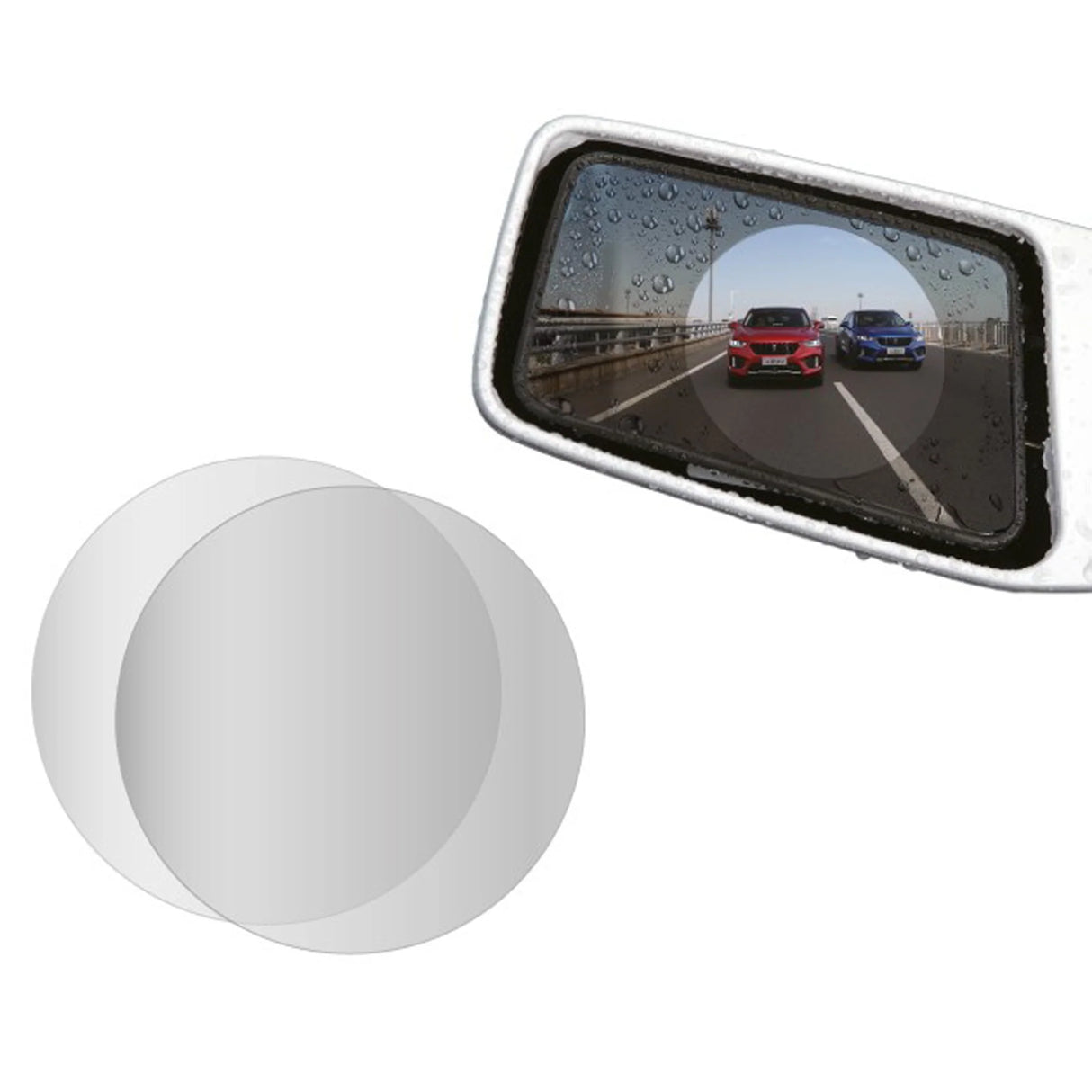 Water-Repellent Mirror Film, 100mm, Set of 2
