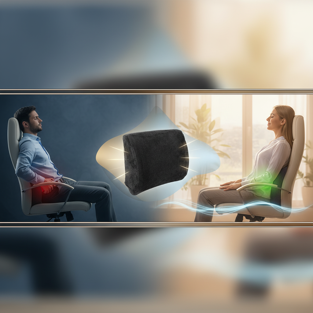 Ergonomic Lumbar Support with Memory Foam