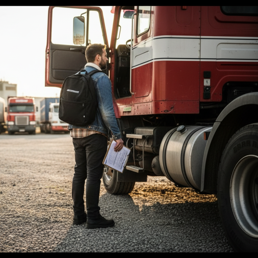 Hungarocamion Logo Backpack – Grey