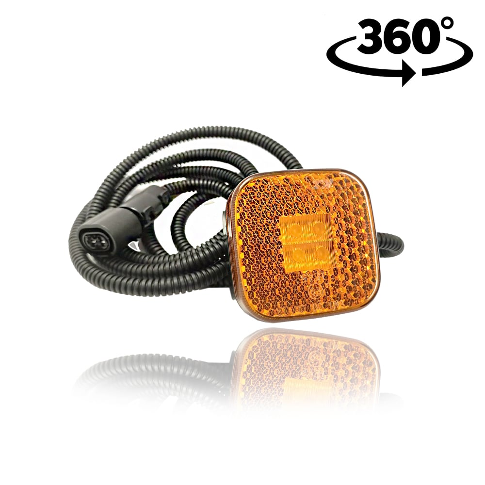 Amber LED Side Marker Lamp for MAN – Square