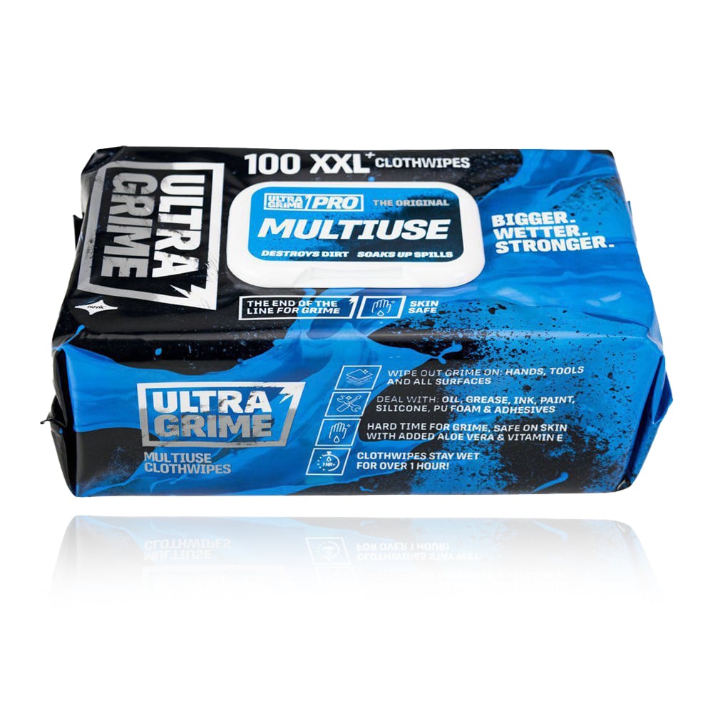 UltraGrime PRO Multiuse XXL+ Wet Wipes 100pcs/pack