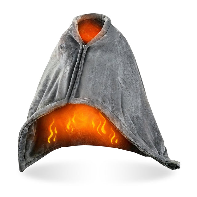 USB Heated Blanket Grey 150x80 cm