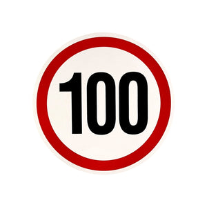 Reflective Speed Limit Sticker – 13 cm & 19 cm