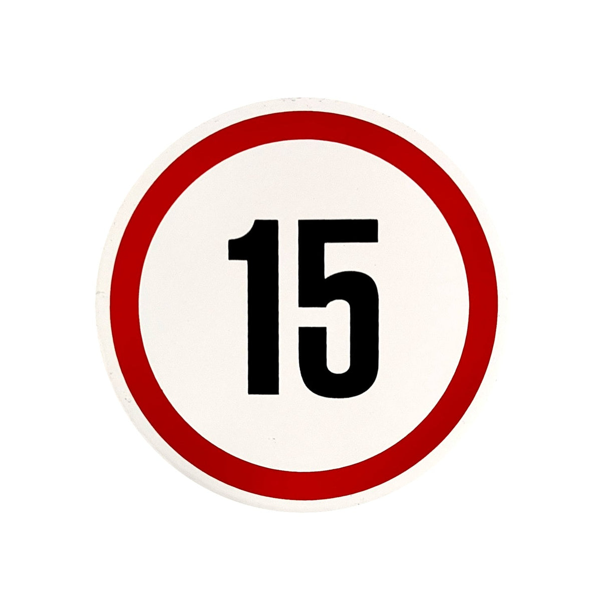 Reflective Speed Limit Sticker – 13 cm & 19 cm