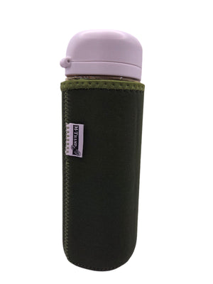 Water Bottle with Neoprene Sleeve Green 700ml