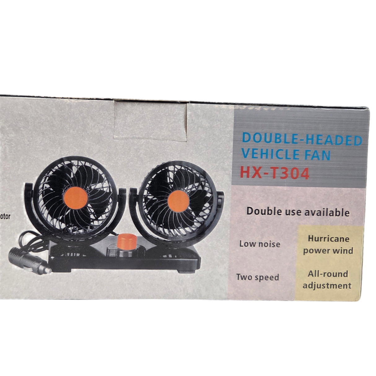 Double Head Car Fan 2x15cm