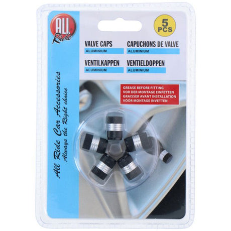 Aluminum Valve Cap Set – 5 Pieces