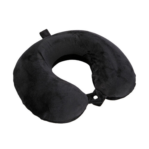 Memory Foam Neck Pillow – Black