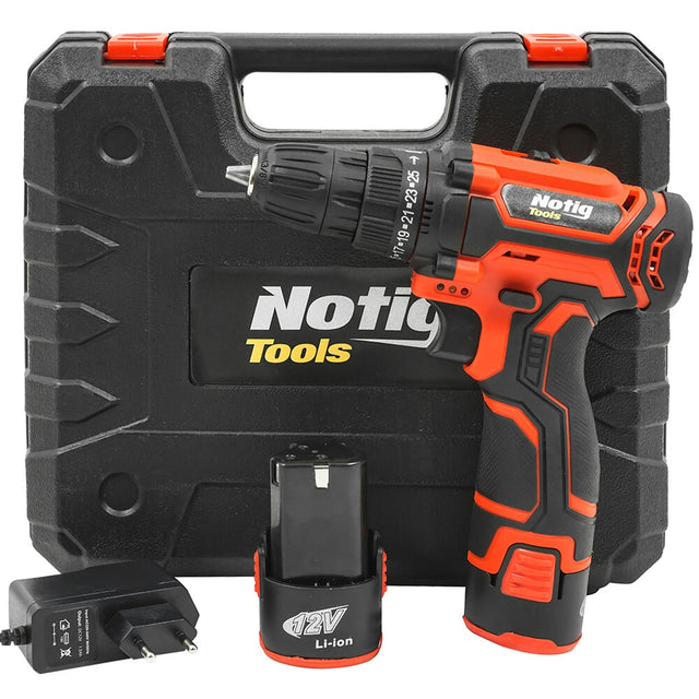 Cordless Screwdriver 12V Li-Ion with 2 Batteries