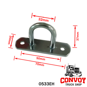 Galvanized Curved Semi-Round Tarp Hook