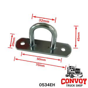 Galvanized Curved Semi-Round Tarp Hook