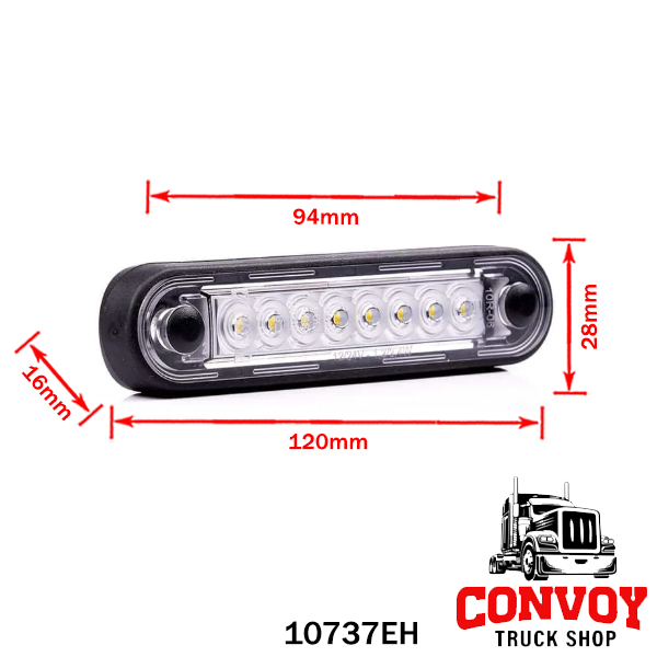 Long Built-in 4-LED Position Light