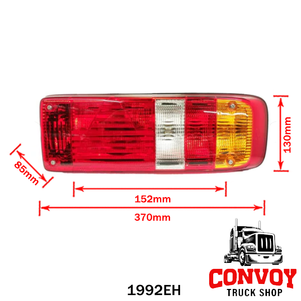 Universal 5-Chamber Triangle Prism Tail Light for Krone Trailer