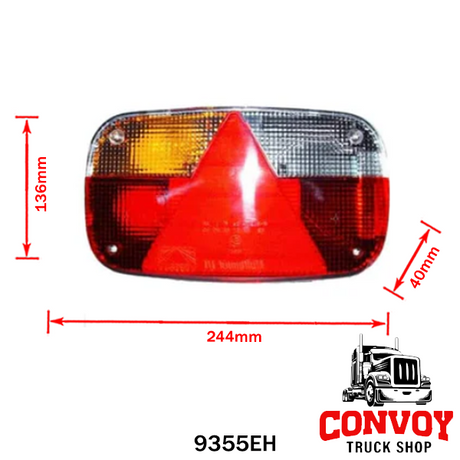 Aspöck Multipoint III Trailer Lamp Lens
