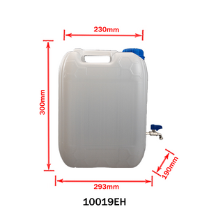 Plastic Dispenser Canister with Metal Tap