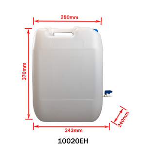 Plastic Dispenser Canister with Metal Tap