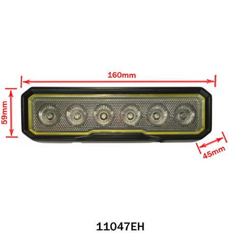 LED Work Light Bar, Wide Beam, 30W, 12/24V