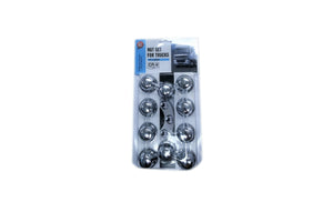 Chrome Steel Lug Nut Covers – Set of 10