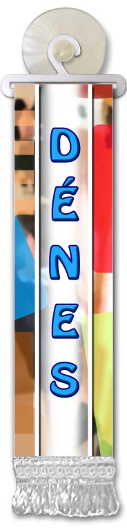 Mini bandiera personalizzata con nome (A-E)