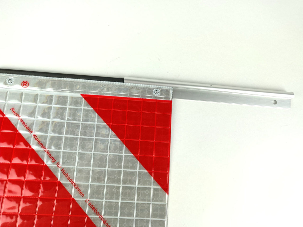 Reflective Swing Plate Holder for Tail Lifts