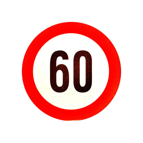 Reflective Speed Limit Sticker - 19cm