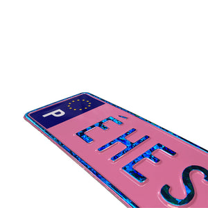 Custom Embossed Nameplate