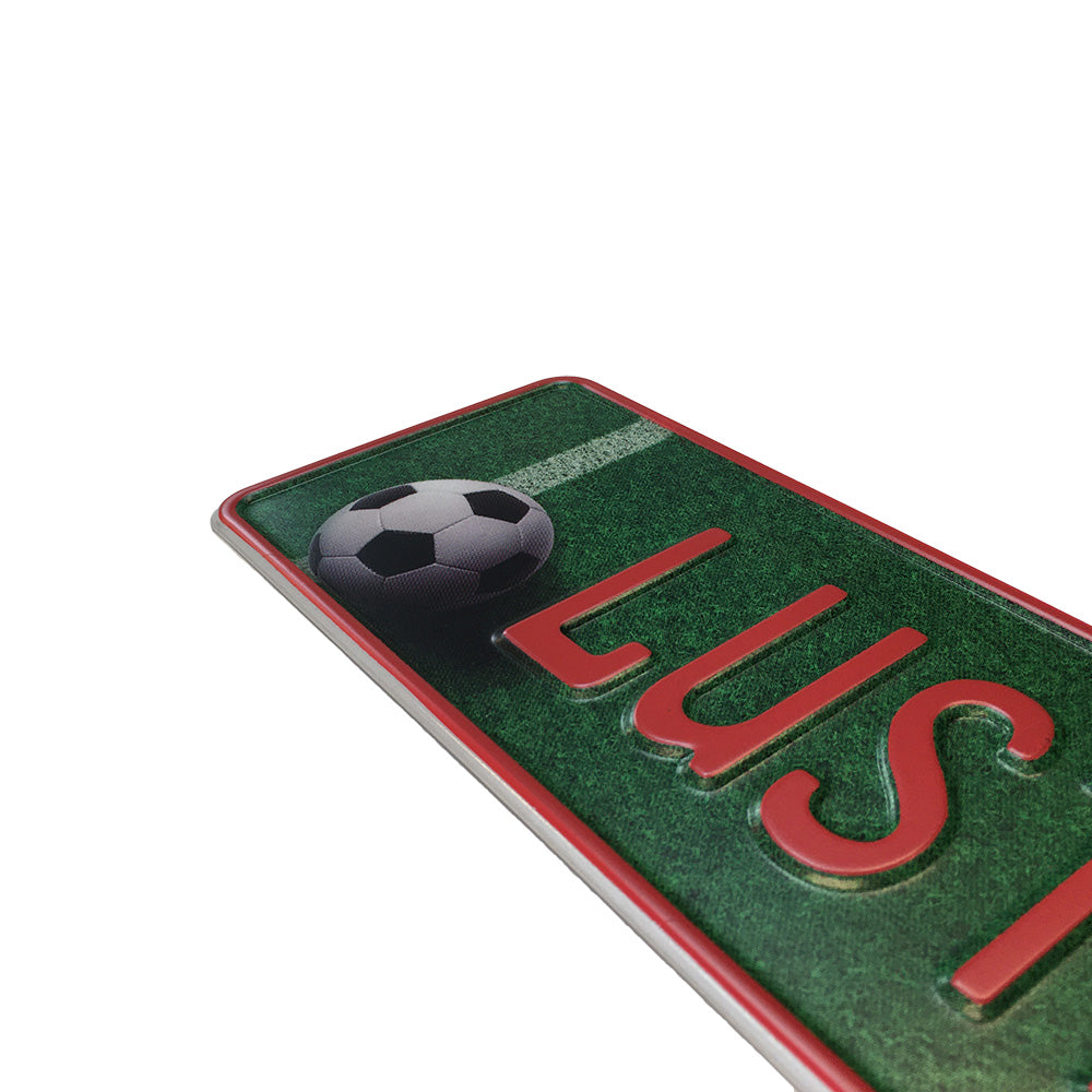 Custom Embossed Nameplate