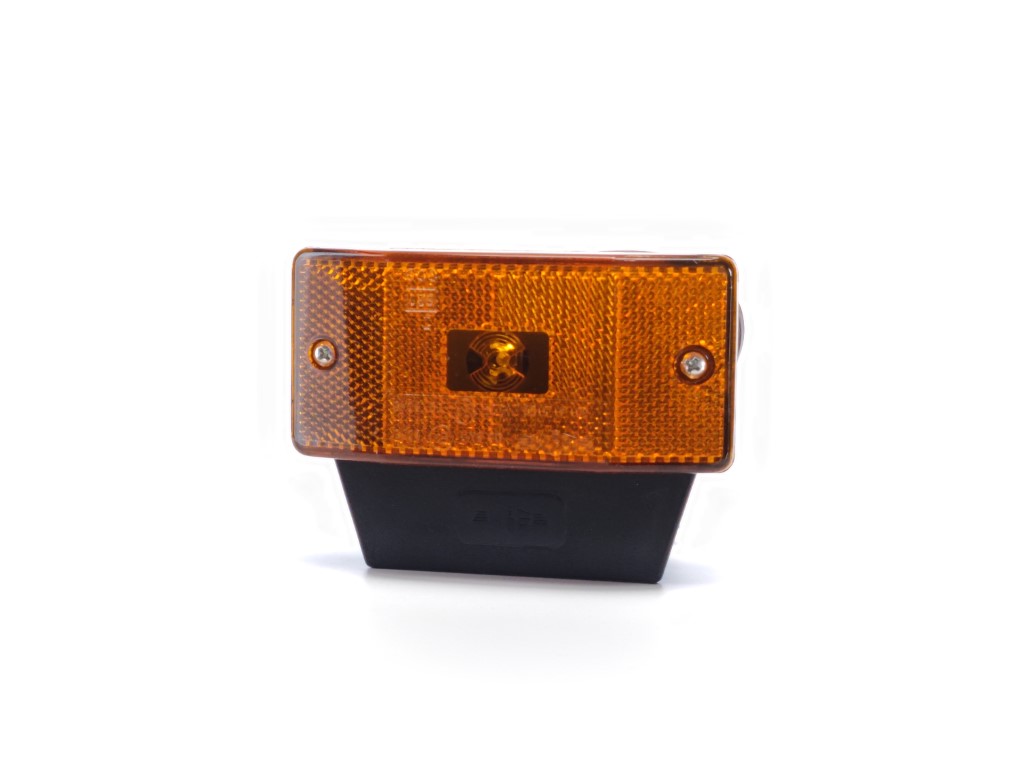 LED Amber Position Lamp with Trapezoid Reflector and Mount