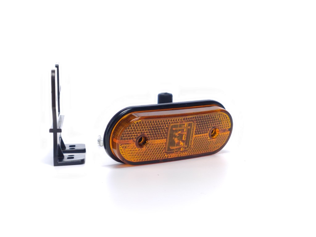 Aspöck Unipoint LED Position Lamp with Amber Bracket for Schmitz