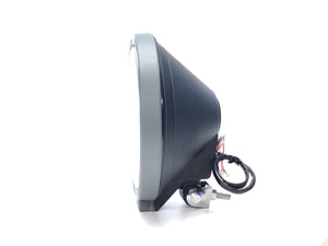 Round High Beam Headlight with White LED Position Light