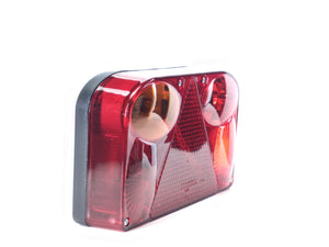 Rounded Triangle Trailer Tail Light with Reflector